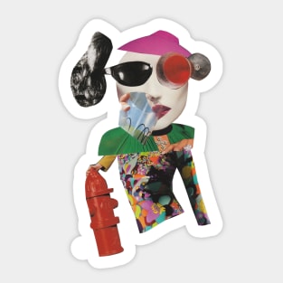 I wear my sunglasses at night Sticker